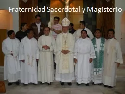 Fraternidad Sacerdotal y Magisterio