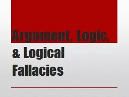 Argument, Logic, & Logical Fallacies