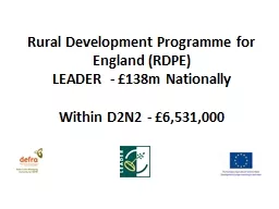 Rural Development Programme for England (RDPE
