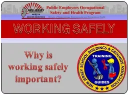 WORKING SAFELY