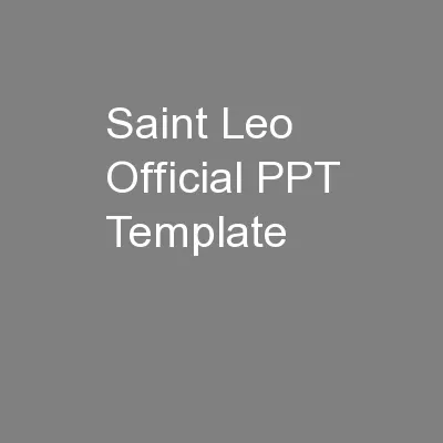 Saint Leo Official PPT Template