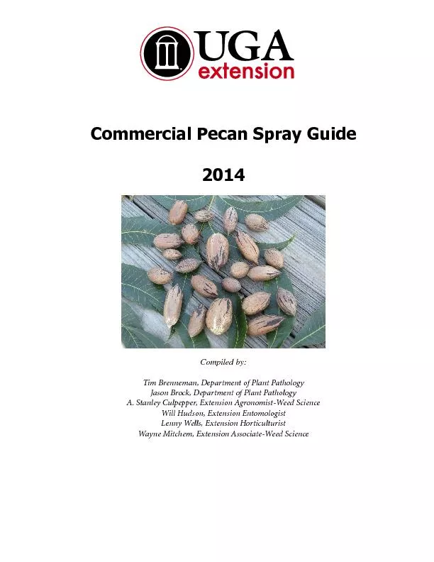 Commercial Pecan Spray Guide