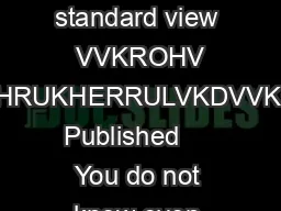 This is the print preview Back to standard view  VVKROHV DWKHRUKHERRULVKDVVKROH Published