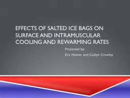 Effects of Salted ice bags on surface and intramuscular coo