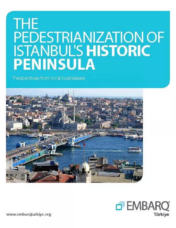 THE ATIF  ISTANBUL'HISTORIC PENINSULAPerspectives from local businesse