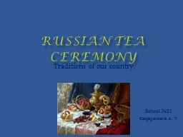 Russian tea ceremony
