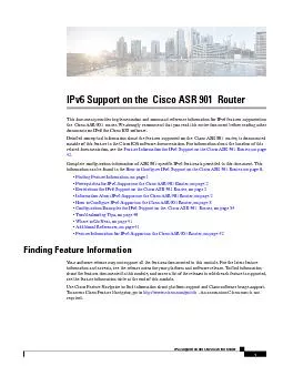 IPv6 Support on the  Cisco ASR 901 Cisco ASR901S  Router�7�K�L�V�G�R�F