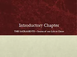 Introductory Chapter