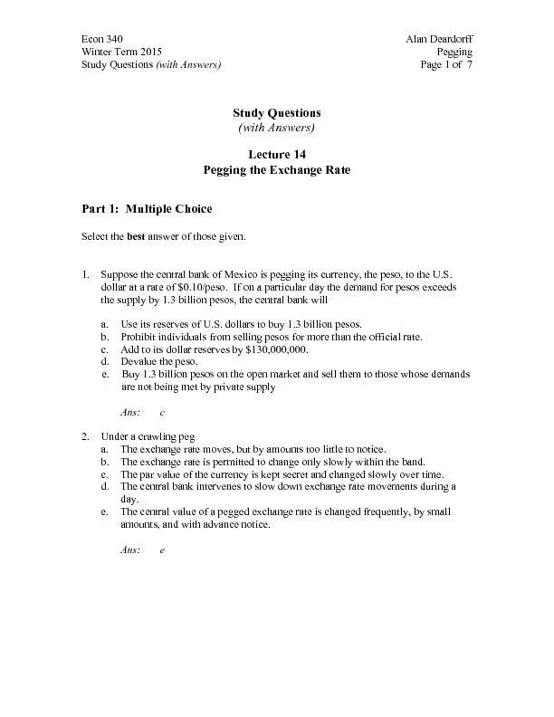Study Questions (with Answers)  Page 1 of  7    Study Questions (with