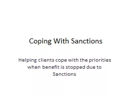 Coping With Sanctions