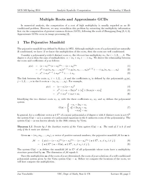 MCS563Spring2014AnalyticSymbolicComputationWednesday5March
