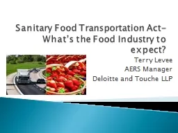 Sanitary Food Transportation Act- What’s the Food Industr