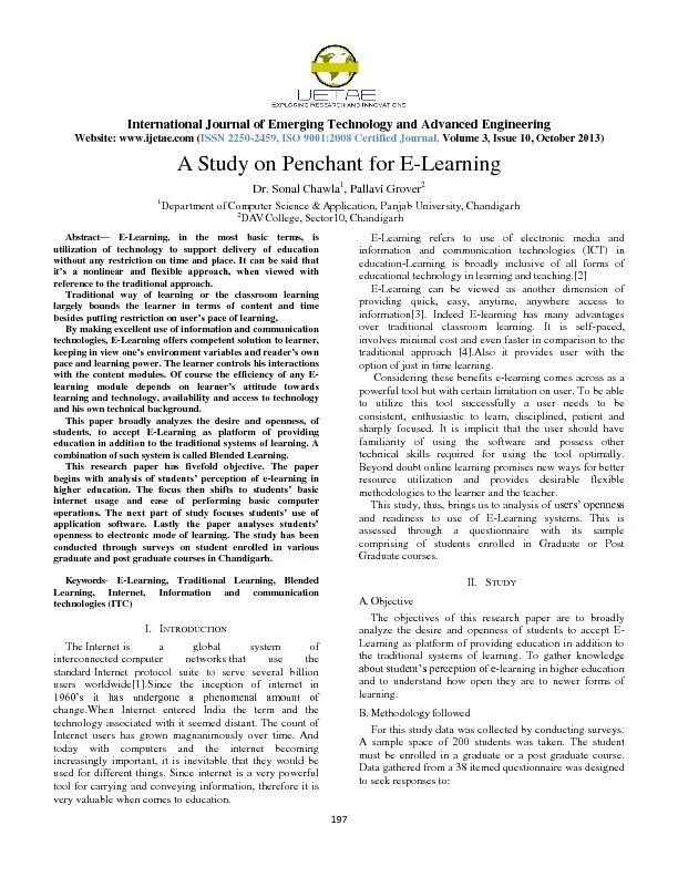 International Journal of Emerging Technology and Advanced Engineering