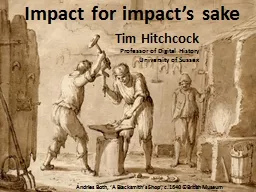 Impact for impact’s sake