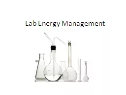 Lab Energy Management