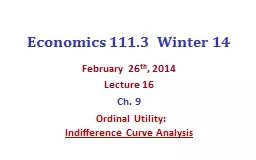Economics 111.3  Winter