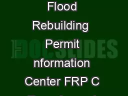 FLOO RE OV ER SOU RCE GUI DE  Cindy Deb  Elise Boulder County Commissioners Flood Rebuilding