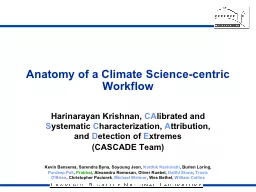 Anatomy of a Climate Science-centric Workflow