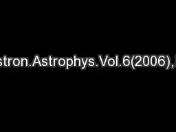 Chin.J.Astron.Astrophys.Vol.6(2006),No.5,572