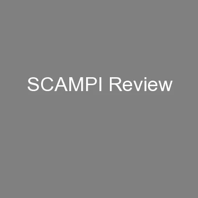 SCAMPI Review