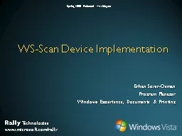 WS-Scan Device Implementation