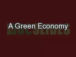 A Green Economy
