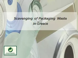 Scavenging of Packaging Waste