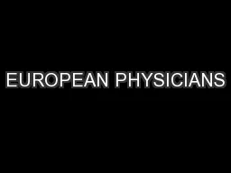 EUROPEAN PHYSICIANS
