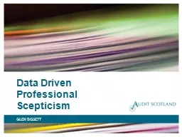 Data Driven Professional Scepticism