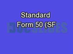 Standard Form 50 (SF