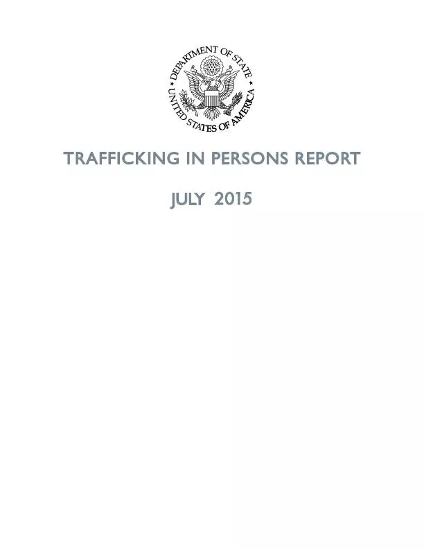 TRAFFICKING IN PERSONS REPORT