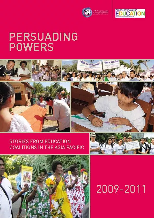 The Asia South Pacic Association for Basic and Adult Education (ASPBA