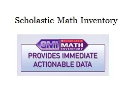 Scholastic Math Inventory