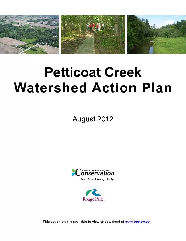 www.trca.on.caWatershed Action Plan