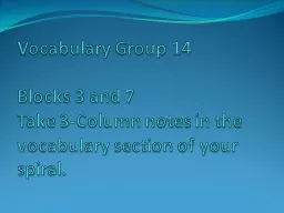 Vocabulary Group