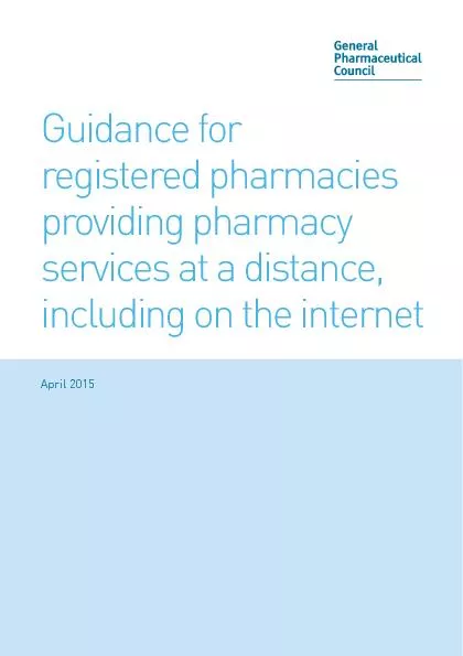 Guidance for registered pharmacies providing pharmacy services at a di