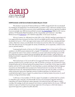 AAUP Statement on ASA Vote to Endorse Academic Boycott of Israel