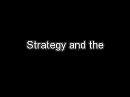 Strategy and the