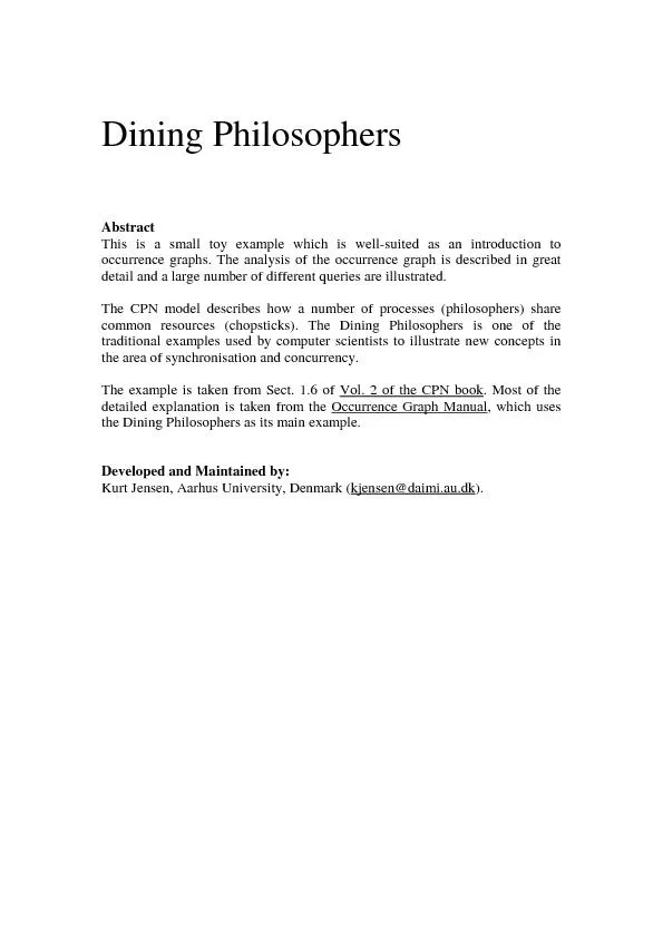 DiningPhilosophersAbstractThisisasmalltoyexamplewhichiswell-suitedasan