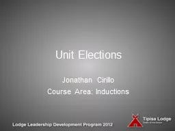 Unit Elections