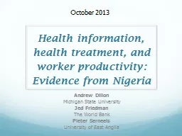 Health information, health treatment, and worker productivi