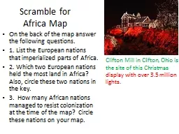 Scramble for Africa Map
