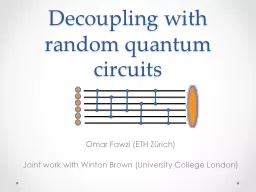 Decoupling with random quantum circuits