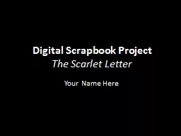 Digital Scrapbook Project