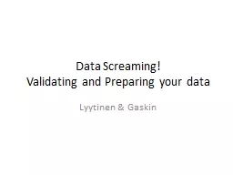 Data Screaming!