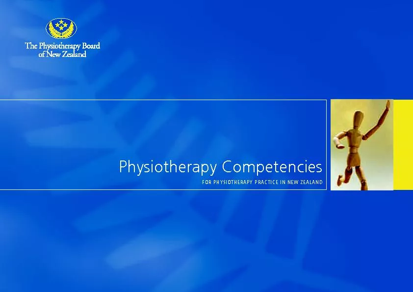 FOR PHYSIOTHERAPY PRACTICE IN NEW ZEALAND