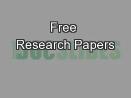 Free Research Papers