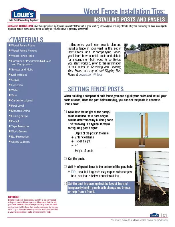 In this series, you’ll learn how to plan and install a fence in y
