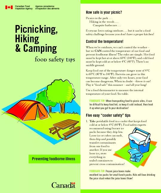 Picnicking,Hiking & CampingFood Safety Tips