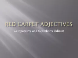 Red Carpet Adjectives